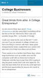 Mobile Screenshot of collegebusinesses.wordpress.com