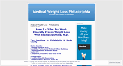 Desktop Screenshot of medicalweightlossphiladelphia.wordpress.com