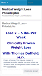 Mobile Screenshot of medicalweightlossphiladelphia.wordpress.com