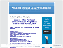 Tablet Screenshot of medicalweightlossphiladelphia.wordpress.com