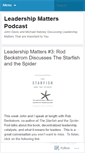 Mobile Screenshot of leadershipmatterspodcast.wordpress.com