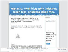 Tablet Screenshot of kristannalokenbio.wordpress.com