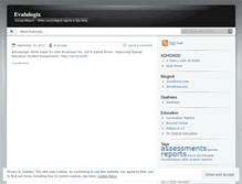 Tablet Screenshot of evalulogix.wordpress.com