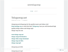 Tablet Screenshot of newteluguwap.wordpress.com