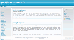 Desktop Screenshot of mylifewithmyself.wordpress.com