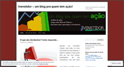 Desktop Screenshot of ivenstidor.wordpress.com