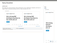 Tablet Screenshot of barryrountree.wordpress.com