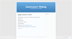 Desktop Screenshot of ezeincome.wordpress.com