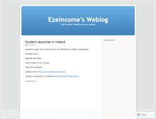Tablet Screenshot of ezeincome.wordpress.com