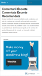 Mobile Screenshot of comentariiescorte.wordpress.com