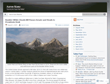 Tablet Screenshot of aaronkunz.wordpress.com