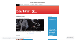 Desktop Screenshot of phlaw.wordpress.com