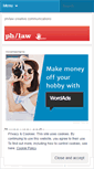 Mobile Screenshot of phlaw.wordpress.com