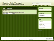Tablet Screenshot of emmasdailythought.wordpress.com