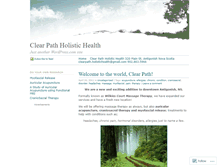 Tablet Screenshot of clearpathholistichealth.wordpress.com