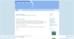 Desktop Screenshot of expiringdomains.wordpress.com