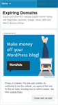 Mobile Screenshot of expiringdomains.wordpress.com