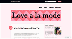 Desktop Screenshot of lovealamode.wordpress.com