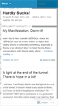 Mobile Screenshot of hardlysucks.wordpress.com