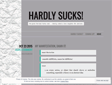 Tablet Screenshot of hardlysucks.wordpress.com