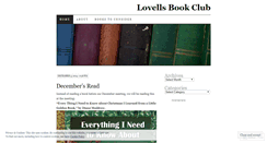 Desktop Screenshot of lovellsbookclub.wordpress.com