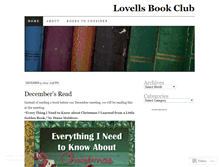 Tablet Screenshot of lovellsbookclub.wordpress.com