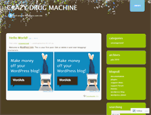 Tablet Screenshot of crazydrugmachine.wordpress.com