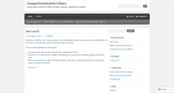 Desktop Screenshot of cheapairlineticketsformilitary.wordpress.com