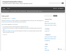 Tablet Screenshot of cheapairlineticketsformilitary.wordpress.com