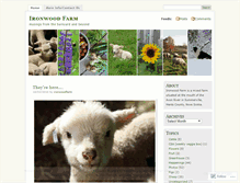 Tablet Screenshot of ironwoodfarm.wordpress.com