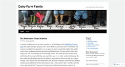 Desktop Screenshot of dairyfarmfamily.wordpress.com