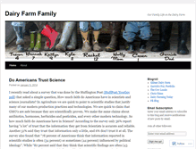 Tablet Screenshot of dairyfarmfamily.wordpress.com