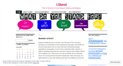 Desktop Screenshot of istandblog.wordpress.com