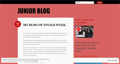 Desktop Screenshot of juniorshblog.wordpress.com