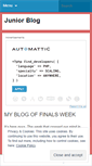 Mobile Screenshot of juniorshblog.wordpress.com