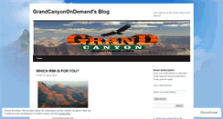 Desktop Screenshot of grandcanyonondemand.wordpress.com