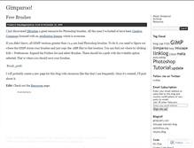 Tablet Screenshot of gimparoo.wordpress.com