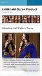 Mobile Screenshot of partywearsarees.wordpress.com