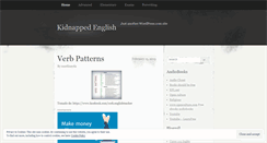 Desktop Screenshot of kidnappedenglish.wordpress.com