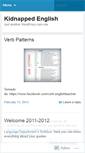 Mobile Screenshot of kidnappedenglish.wordpress.com