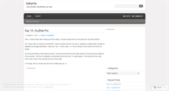 Desktop Screenshot of kahpriis.wordpress.com