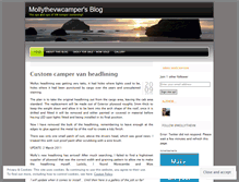 Tablet Screenshot of mollythevwcamper.wordpress.com