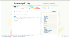 Desktop Screenshot of muitolegal.wordpress.com