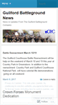Mobile Screenshot of guilfordbattlegroundcompany.wordpress.com