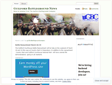 Tablet Screenshot of guilfordbattlegroundcompany.wordpress.com