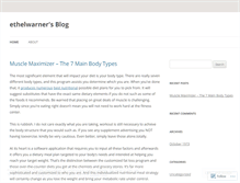 Tablet Screenshot of ethelwarner.wordpress.com