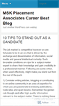 Mobile Screenshot of mskplacement.wordpress.com