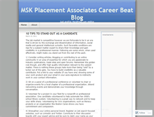 Tablet Screenshot of mskplacement.wordpress.com