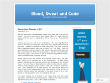 Tablet Screenshot of bloodsweatcode.wordpress.com