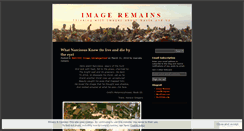 Desktop Screenshot of imageremains.wordpress.com